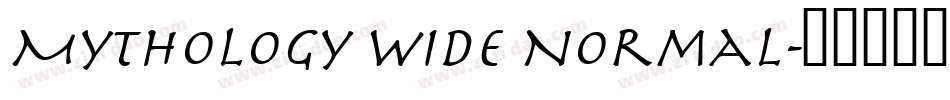 Mythology Wide Normal字体转换